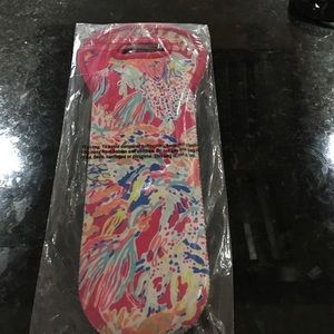 COPY - Lilly Pulitzer neoprene Wine Bottle Tote